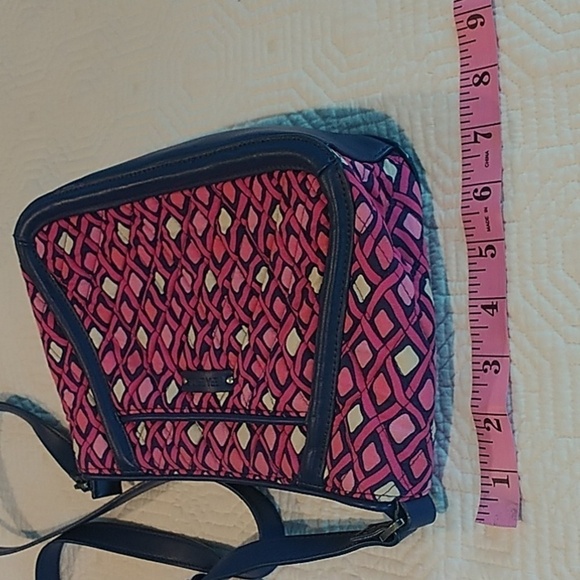 Vera Bradley Pink Diamonds Trimmed Trapeze Katalina Crossbody Bag - Picture 7 of 9